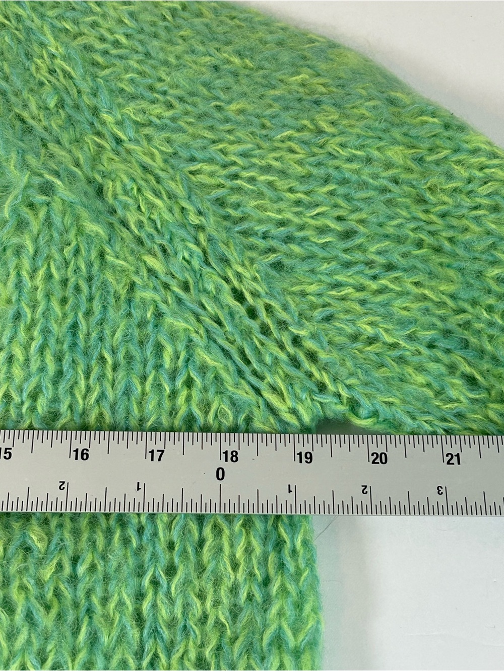 Soft Green Textured Button-Up Women's Cardigan - Picture 5 of 6